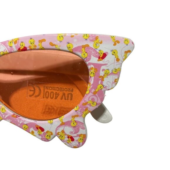 Kid's Sunglasses With Butterfly Wings an Tweety Bird Print Pink - Picture 2 of 3